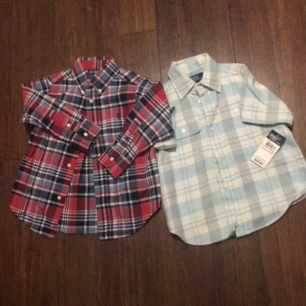 Ralph Lauren button down shirts boys